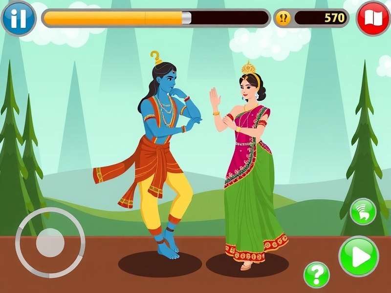 Radha Krishna Dance Duet Main Gameplay Radha Krishna Dance Duet Game Screenshot